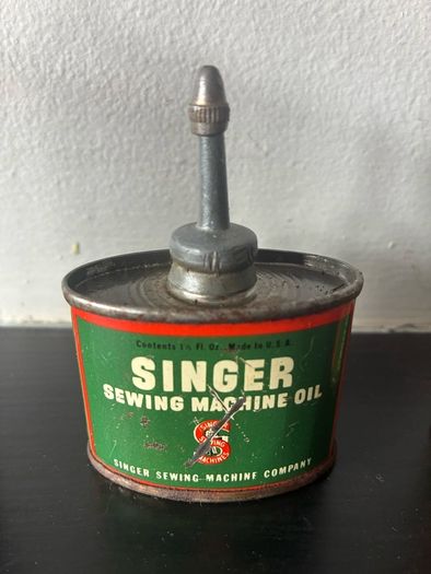 3 x Vintage Singer Sewing Machine Oil Tins