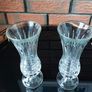 Vintage Pair of Pressed Italian Glass Footed Posy/Bud Vases Image 3