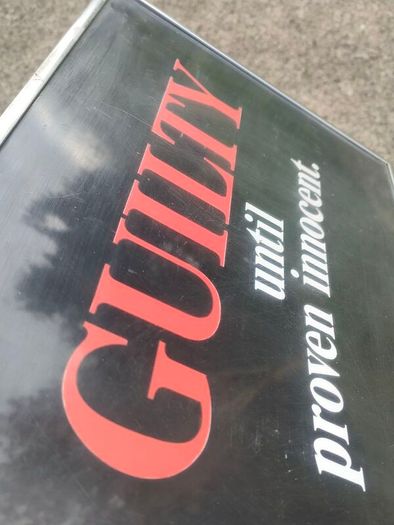 NI Vintage Anti Establishment Sign