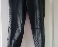 Learher look pant size fit 68 worn once pls read description