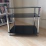 Multipurpose black glass table Image 3