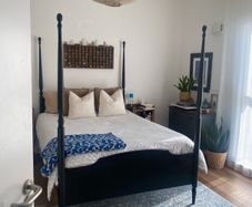 Vintage Solid Wood Four Poster Bed Frame