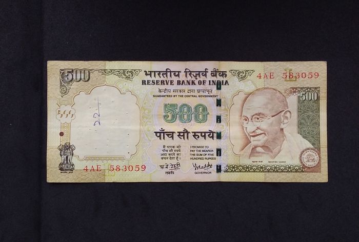 Reserve Bank of India : 2006 , Mahatma Gandhi , 500 Indian Rupees