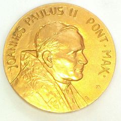 Gold-plated Vatican Holy Year Medal 2000