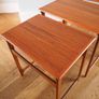 Danish Mid Century Modern Teak Nest Of Tables / B.C. Mobler, Vejle, Denmark, Vintage 1960s Image 9