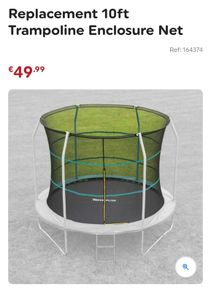 10ft trampoline replacement net
