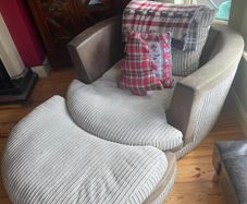 Couch and cuddler for sale.