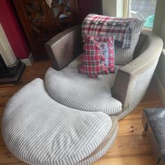 Couch and cuddler for sale.