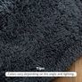 MULTIPLE SIZES AVAILABLE Grey Living Room Rug 120X180CM Anti Slip Rug Fluffy Rugs Shaggy Area Rugs Velvet Thick Rug Plush Floor Mat for Bedroom Decor Image 4