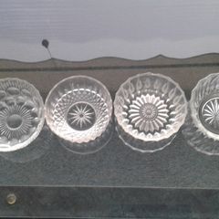 Vintage 60's/70's Glass Dessert Dishes X 4