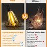 MASSIVE SALE FREE SHIPPING Festoon Lights Outdoor Mains Powered - 100Ft Garden String Lights with 50+3(Spare) LED Shatterproof Image 4