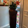 Large Boho Floor Vase & Lilies Image 2