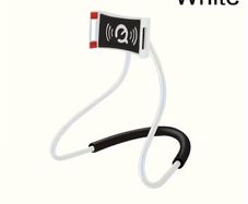 Adjustable universal mobile phone holder, soft iron neck holder, 360 rotatable lazy holder, can be freely hung on the neck, suitable for home and bed use