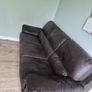 Dark Brown leather sofa Image 2