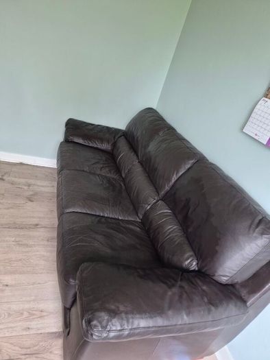 Dark Brown leather sofa