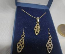 Celtic sterling silver matching set