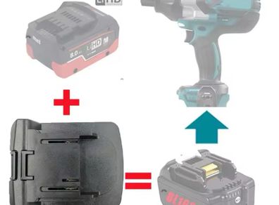 Adapter Converter Use Metabo 18V Li-Ion Battery Converter on for Makita LXT Lithium Machine Replace BL1830 BL1815