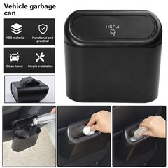 Car Van Trash Can Hanging Mini Vehicle Bin Garbage Organization With Lid Multifunctional Folding Automotive Garbage Storage Box