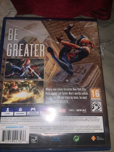 Spider-Man PS4 Disc