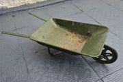 Vintage minature metal wheelbarrow