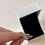 Pandora Womens Silver Crossover Sparkly Ring- Size 58 Brand New Image 6