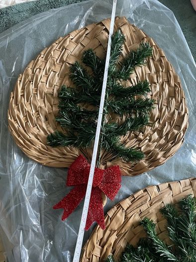 2 matching xmas decorations hand made