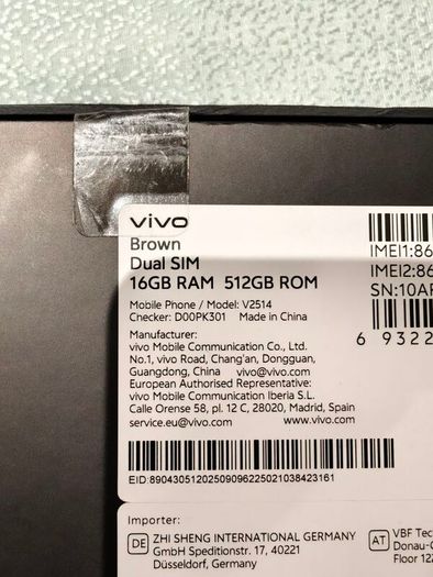 Vivo X300 Pro EU Version