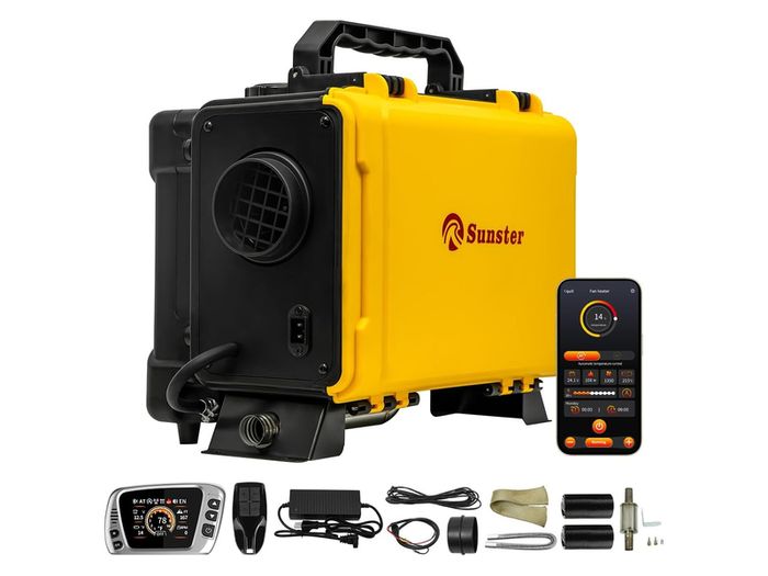 Toolbox style Heater with Power Supply, Timer, Bluetooth App. Latest 2025/2026 model. Silent Pump. (Dublin Stock)