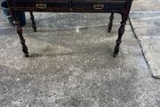 Victorian  green top , 2 drawers desk