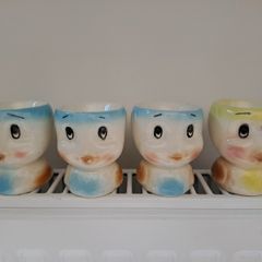 Vintage chick egg cups