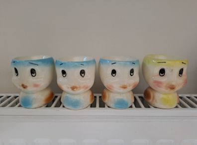 Vintage chick egg cups