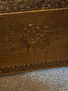 brass fire guard vintage from the 80's