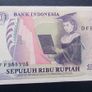 Indonesia 1985.10,000 Rupiah.Good Very Fine Banknote. Image 2