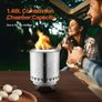 Tabletop Fire Pit 6 inch Stainless Steel Fireplace Indoor Outdoor Silver Image 4