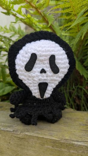 handmade crochet ghostface