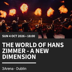 The World of Hans Zimmer,a new Dimension concert ticket.