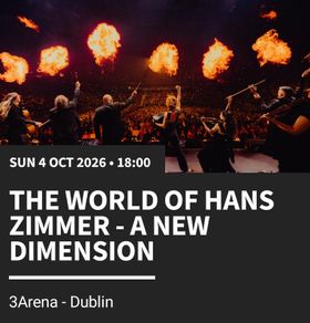 The World of Hans Zimmer,a new Dimension concert ticket.