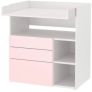 IKEA STUVA / FRITIDS Pink Cot/Toddler Bed + Changing Table/Desk Image 6