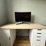 Ikea desk and Alex storage Image 2