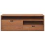 TV Cabinet 110x30x40 cm Solid Teak Wood Image 6