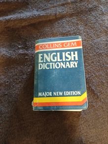 English dictionary small book by Gemma O'Connor