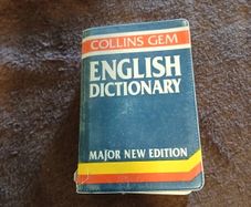 English dictionary small book by Gemma O'Connor