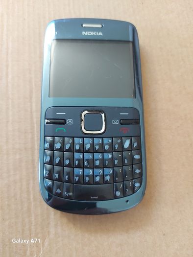 2 Nokia C3 mobile phones, light Blue, in excellent condition