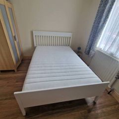 ikea white double bed