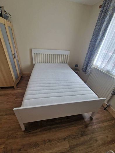 ikea white double bed