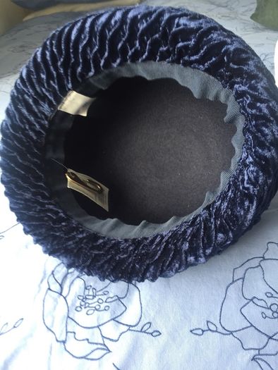navy wool hat brand new