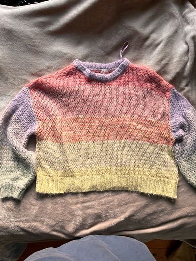 ONLY Pastel Chunky Knit Jumper - Size L (UK 14-16)