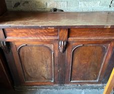 Antique mahogany sodeboard