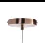 Single light Pendant In Copper Finish With Clear Glass Image 3