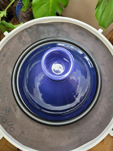 Le Creuset Cast Iron Tagine 31cm - Cobalt Blue - Made in France